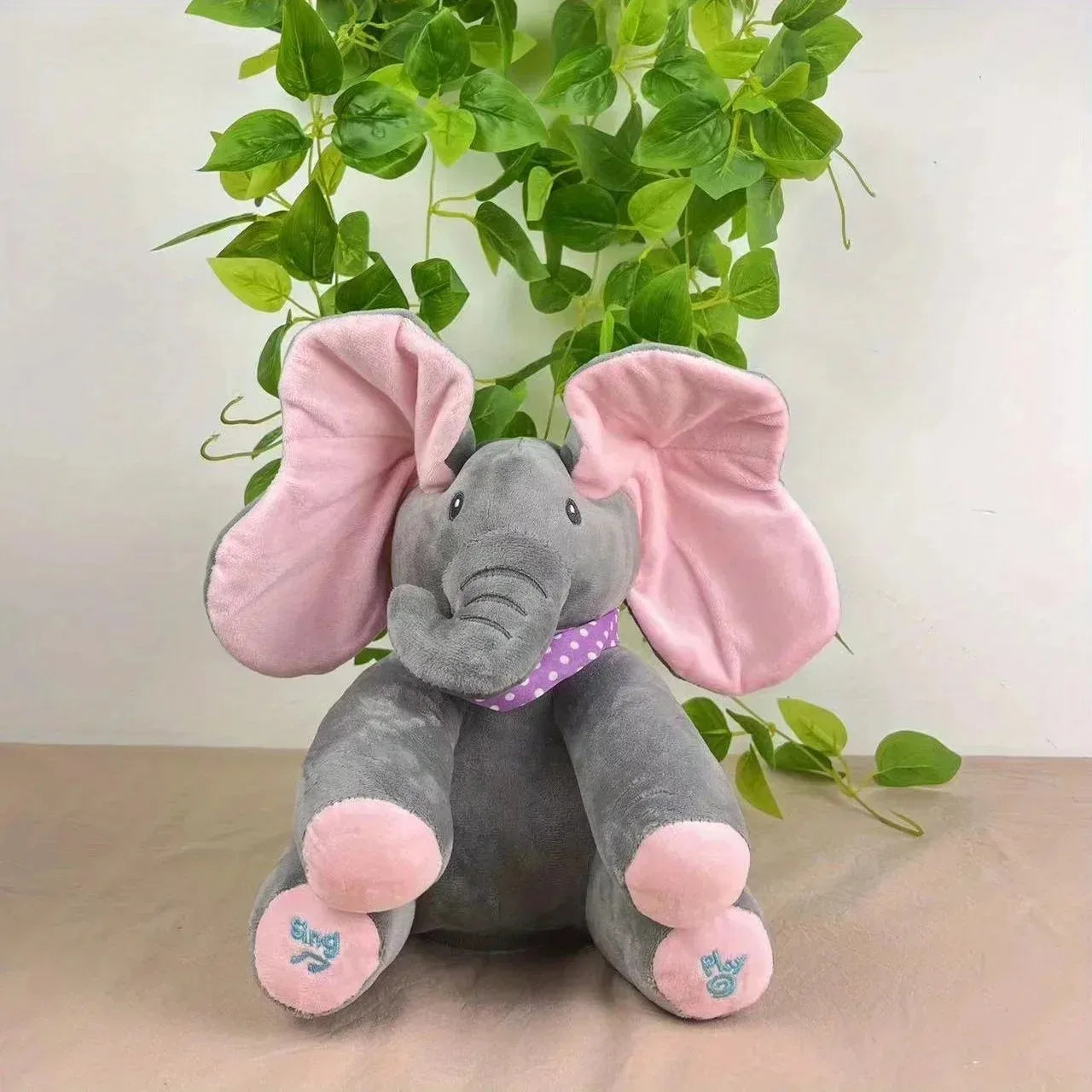 /Hide-and-seek Elephant Plush Toy Baby Hide-and-seek Game Toy Singing Interactive Musical Toys Gifts...