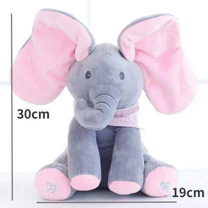 /Hide-and-seek Elephant Plush Toy Baby Hide-and-seek Game Toy Singing Interactive Musical Toys Gifts...